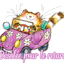 Gif animé désolé pour le retard